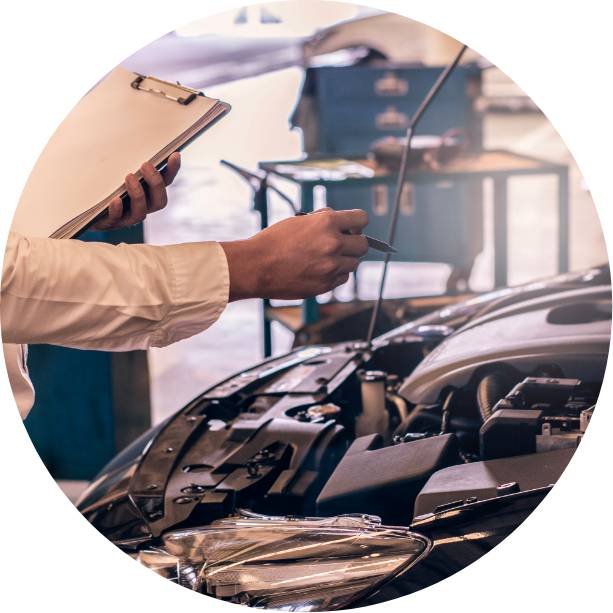 Automobile be checked by a tester