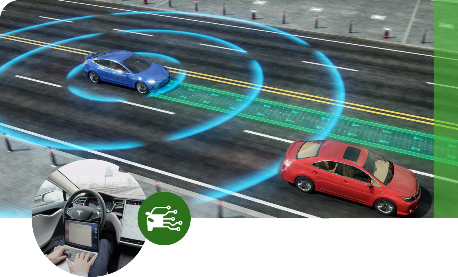 automated driving collage